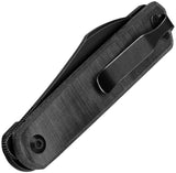 Kizer Cutlery Klipper Linerlock Black Micarta Folding 154CM Pocket Knife V3580C2