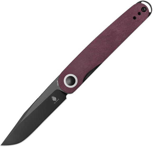 Kizer Cutlery Squidward Linerlock Red Richlite Folding 154CM Pocket Knife 3604C3