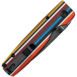 Kizer Cutlery Original Button Lock Rainbow G10 Folding 154CM Pocket Knife V3605C1