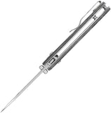 Kizer Cutlery Drop Bear Clutch Lock Gray Micarta Folding 154CM Knife V3619C3