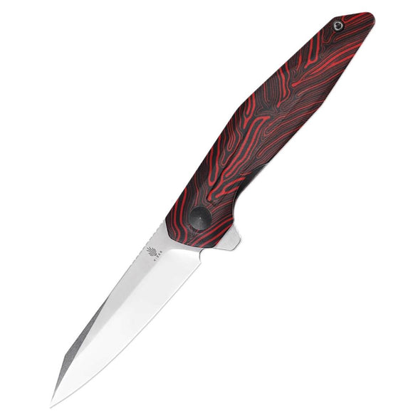 Kizer Cutlery Spot Linerlock Black & Red G10 Folding 154CM Pocket Knife V3620C1