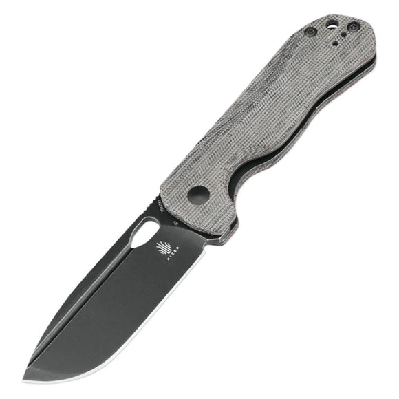 Kizer Cutlery Bugai Linerlock Black Micarta Folding CPM-3V Pocket Knife V3627A1