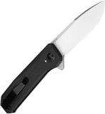 Kizer Cutlery Brat Button Lock Black G10 Folding 154CM Drop Pt Pocket Knife V3630C1