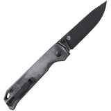 Kizer Cutlery Begleiter 2 Knife Button Lock Gray Micarta Folding 154CM 44582BC2