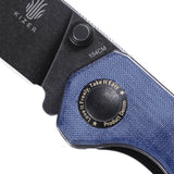 Kizer Cutlery Begleiter Blue Denim Micarta Folding Knife 44582c1