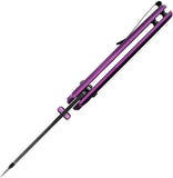 Kizer Cutlery C01C Sheepdog Clutch Lock Purple Aluminum Folding Knife V4488AC1