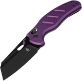 Kizer Cutlery C01C Sheepdog Clutch Lock Purple Aluminum Folding Knife V4488AC1
