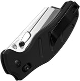 Kizer Cutlery C01C Sheepdog Clutch Lock Black Aluminum Folding Knife V4488AC2