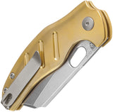 Kizer Cutlery C01C Sheepdog Button Lock Brass Folding CPM-3V Pocket Knife V4488BC2