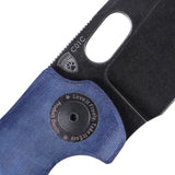 Kizer Cutlery Sheepdog C01C Linerlock Blue Denim Micarta Folding Knife 4488c2