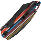 Kizer Cutlery Towser K Linerlock Rainbow G10 Folding 154CM Pocket Knife 4593C4
