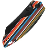 Kizer Cutlery Towser K Linerlock Rainbow G10 Folding 154CM Pocket Knife 4593C4