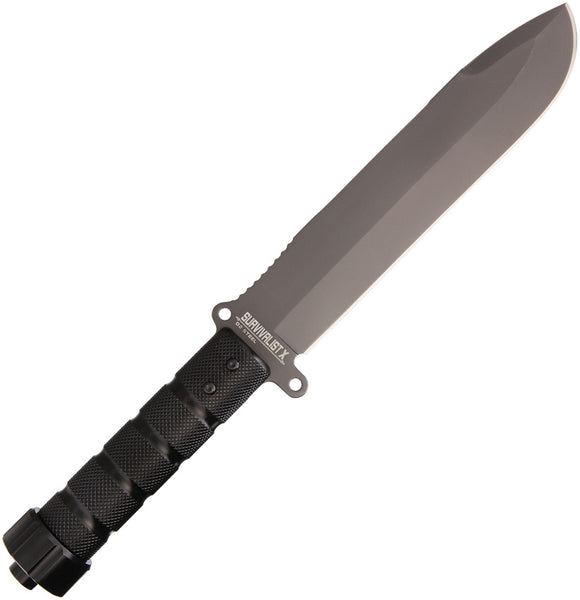 Kizlyar Survivalist Z Gray Titanium D2 Tool Steel Fixed Knife w/ Sheath 0080