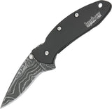 Kershaw Chive Framelock A/O Damascus Steel Ken Onion Folding Knife 1600DAMBK