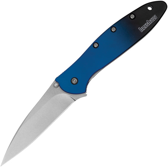 Kershaw Leek Gradient Blue & Black Aluminum Folding MagnaCut Knife 1660GBLU