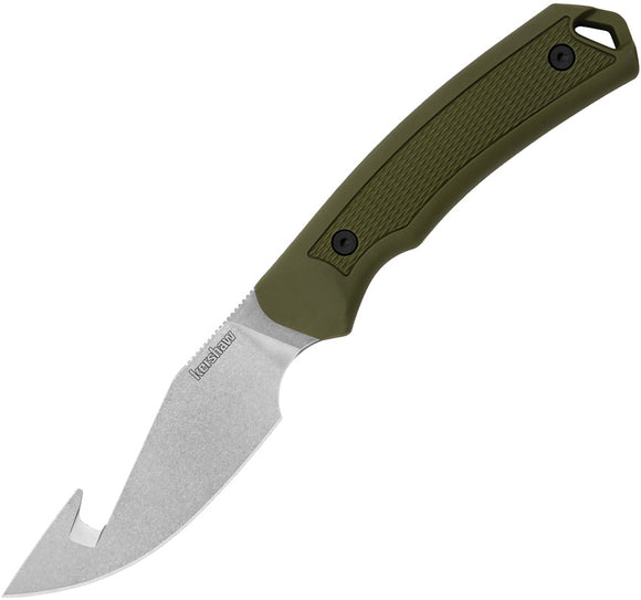 Kershaw Deschutes Guthook Skinner Green D2 Steel Fixed Blade Knife 1883GH
