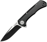 Kershaw Showtime Framelock A/O Blade Black Oxide Handle Folding Knife EDC 1955