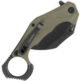 Kershaw Outlier Linerlock A/O Green GFN Folding 8Cr13MoV Pocket Knife 2064ODBW