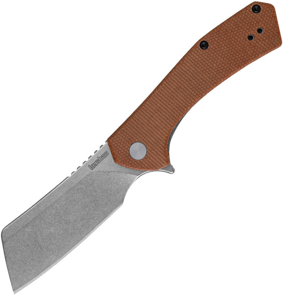 Kershaw Static Pocket Knife Linerlock Brown Micarta Folding D2 Steel 3445MCB