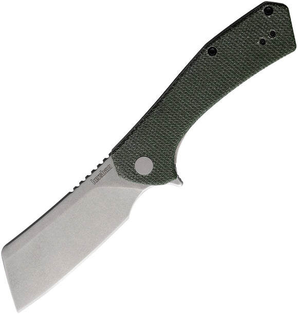 Kershaw Static Green Micarta D2 Framelock Folding Knife 3445MCG