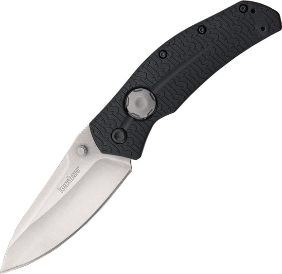 Kershaw Thistle Stone Washed Blade Button Lock Folding Knife - 3812