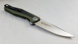 Kershaw Green Atmos Linerlock Carbon Fiber Folding Knife 4037ol