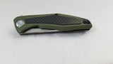 Kershaw Green Atmos Linerlock Carbon Fiber Folding Knife 4037ol