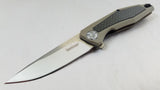 Kershaw Tan Atmos Linerlock Carbon Fiber Folding Knife 4037tan