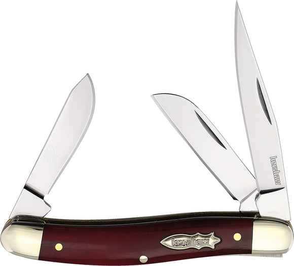 Kershaw Brandywine Slip Joint Red Bone Folding D2 Steel Pocket Knife 4382RB