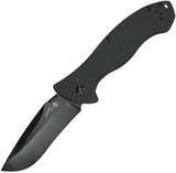 Kershaw Emerson Black CQC-9K Folding Knife Plain Edge - 6045BLK