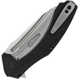 Kershaw Natrix Framelock A/O Wharncliffe Blade Black Handle Folding Knife - 7007