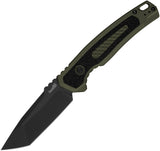 Kershaw Automatic Launch 16 Knife Button Lock Green Aluminum CPM-M4 Blade 7105OLBLK