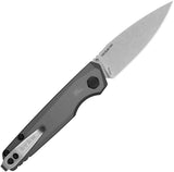 Kershaw Automatic Launch 18 Knife Button Lock Gray Aluminum CPM-154 Blade 7551