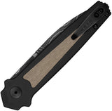 Kershaw Automatic Launch 15 Knife Button Lock Aluminum & Micarta Damascus Blade 7950DAM