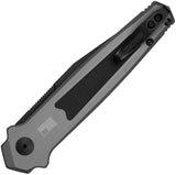 Kershaw Automatic Launch 17 Knife Button Lock Gray Aluminum & Black G10 S35VN Blade 7951