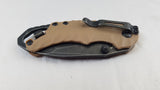 Kershaw Shuffle II 2 Folding Desert Tan Tanto Blackwash Knife  - 8750TTANBW