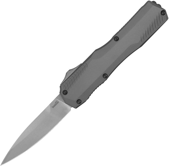 Kershaw Automatic Livewire Knife OTF Gray Aluminum CPM-MagnaCut Blade 9000GRY