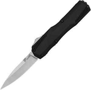 Kershaw Automatic Livewire Knife OTF Black Aluminum CPM-MagnaCut Blade 9000