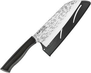Kershaw 6.75" Fixed Stainless Blade Black Kitchen Inspire Santoku Knife AH7064