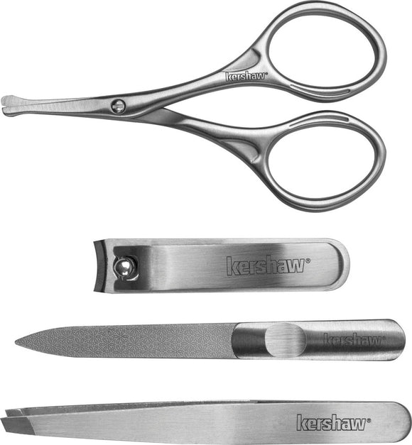 Kershaw 4pc Grooming/Comb Nail Clippers Nail File Manicure Set KMCURE