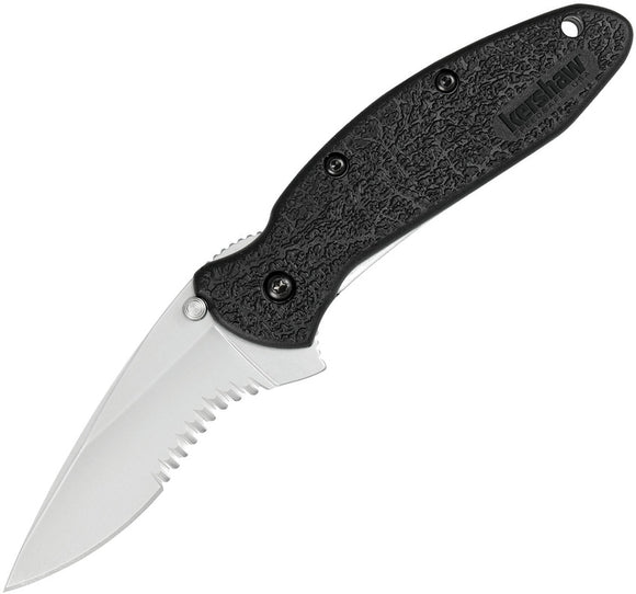 Kershaw Scallion Framelock A/O Factory Second Black Folding Pocket Knife X1620STB