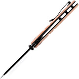 Kansept Knives XL Korvid Linerlock Micarta Folding 154CM Cleaver Knife 1030A2