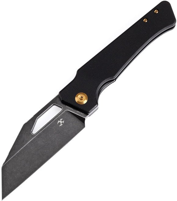 Kansept Knives Egress Linerlock Black G10 Folding 14C28N Pocket Knife T1033A1
