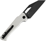Kansept Knives Egress Linerlock White G10 Folding 14C28N Pocket Knife T1033A4