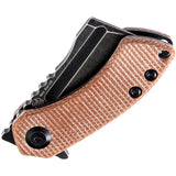 Kansept Knives Mini Korvid Linerlock Micarta + 154cm Cleaver blade Folding Knife 3030a5