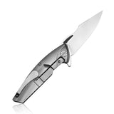 Kubey Titanium Handle Framelock Folding S35Vn Pocket Knife 204d