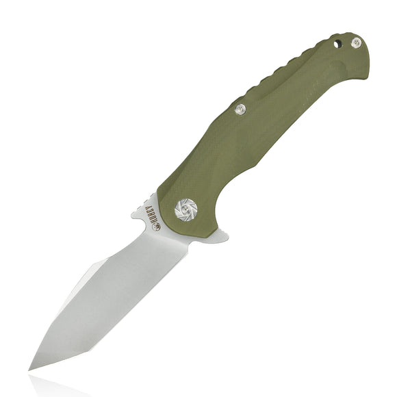 Kubey Green G10 Linerlock Folding D2 Pocket Knife 210b