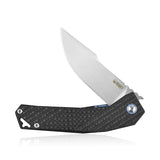 Kubey Carbon Fiber Handle Framelock Folding S35Vn Pocket Knife 213 - Kubey Sale