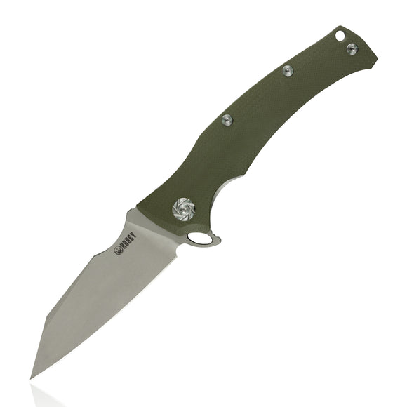 Kubey Green G10 Linerlock Folding D2 Pocket Knife 214b