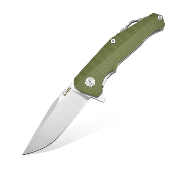 Kubey Green G10 Linerlock Folding D2 Pocket Knife 216b